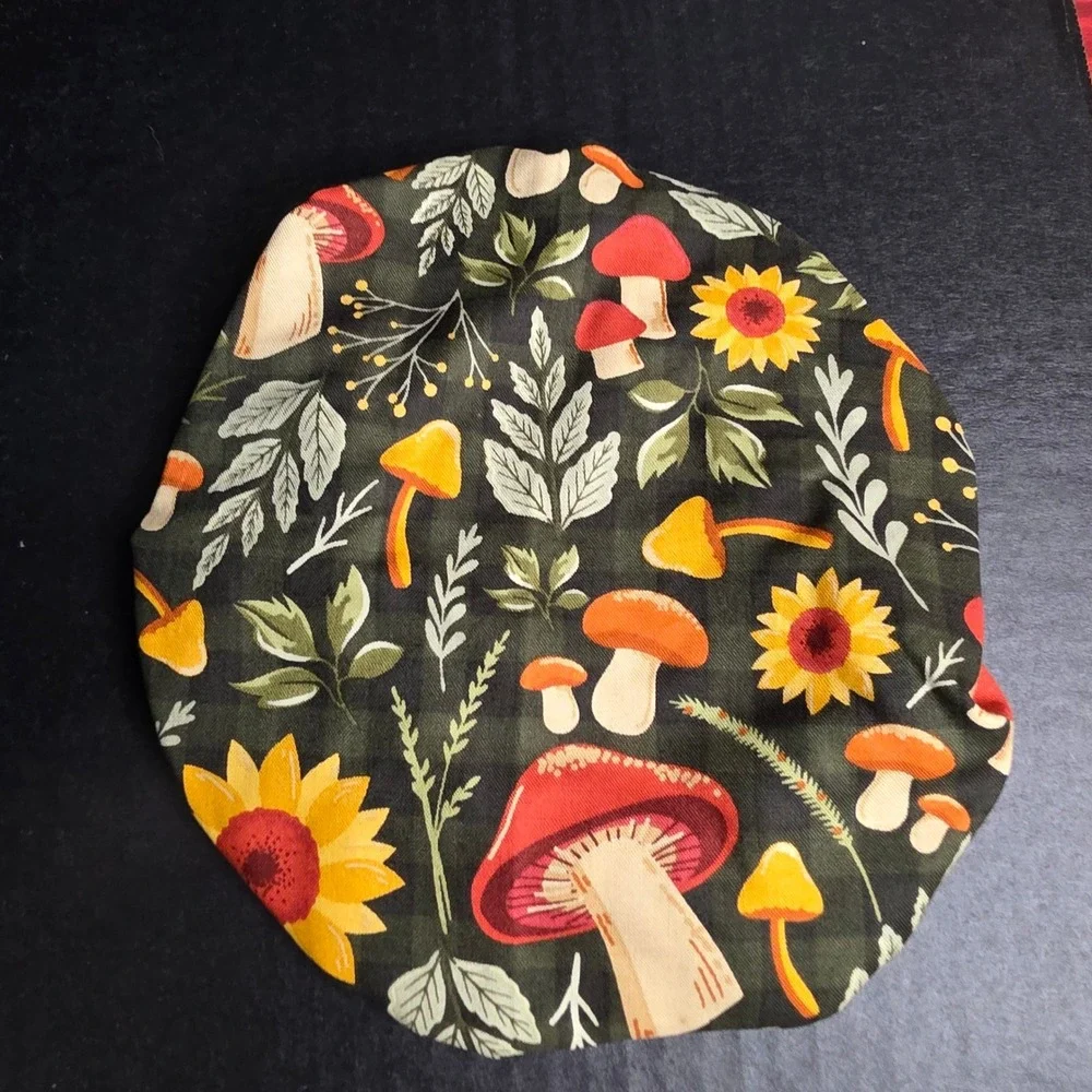 Mushroom Sunflowers Goldenrod Floral KitchenAid Mixer Mixing Bowl Cover Baking